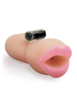 MASTURBATORE A FORMA DI BOCCA CON CONTATORE PIPEDREAM \"ORAL COCKTRAINER\"