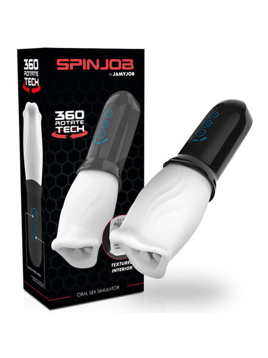 MASTURBATORE AUTOMATICO JAMYJOB "SPINJOB" SIMULATORE SESSO ORALE