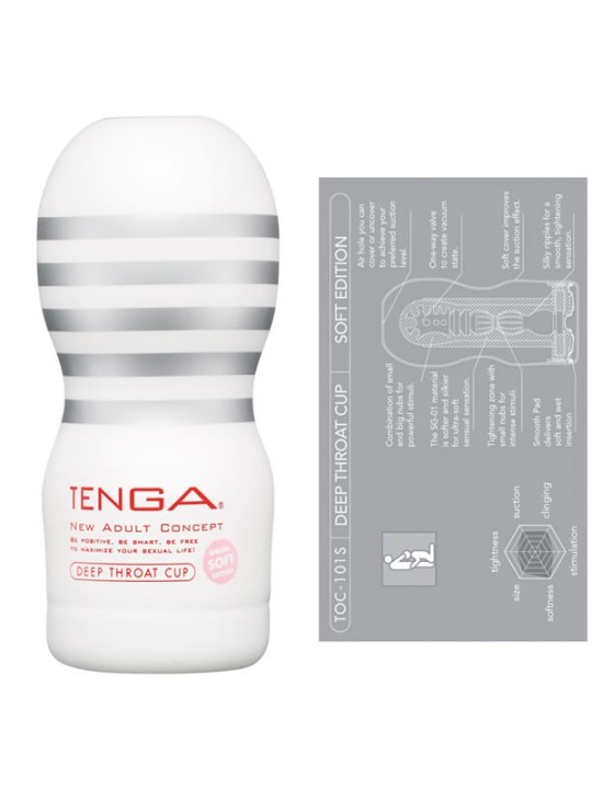 MASTURBATORE TENGA \"DEEP THROAT CUP\" SOFT EDITION