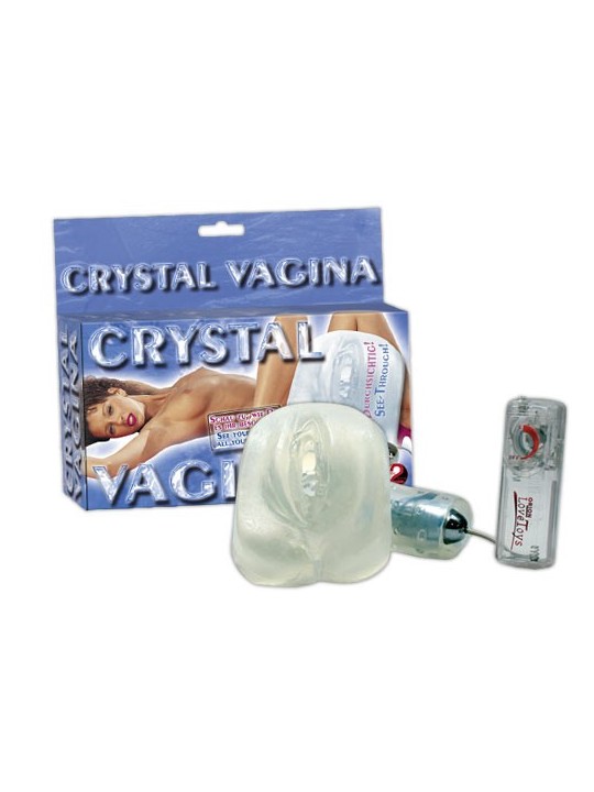 VAGINA MASTURBATORE CON VIBRAZIONE "CRYSTAL"