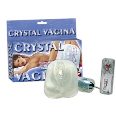 VAGINA MASTURBATORE CON VIBRAZIONE CRYSTAL