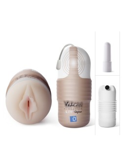 MASTURBATORE CON VIBRAZIONE A FORMA DI VAGINA "VULCAN"