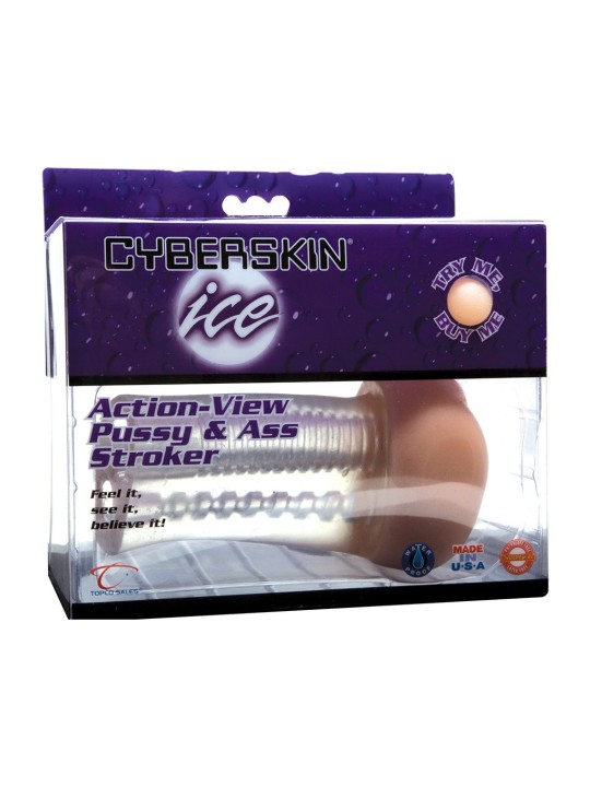 MASTURBATORE ANO E VAGINA \"ICE ACTION STROKER\"