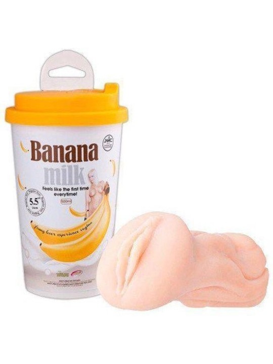 MASTURBATORE VAGINA "BANANA MILK" - CONFEZIONE DISCRETA