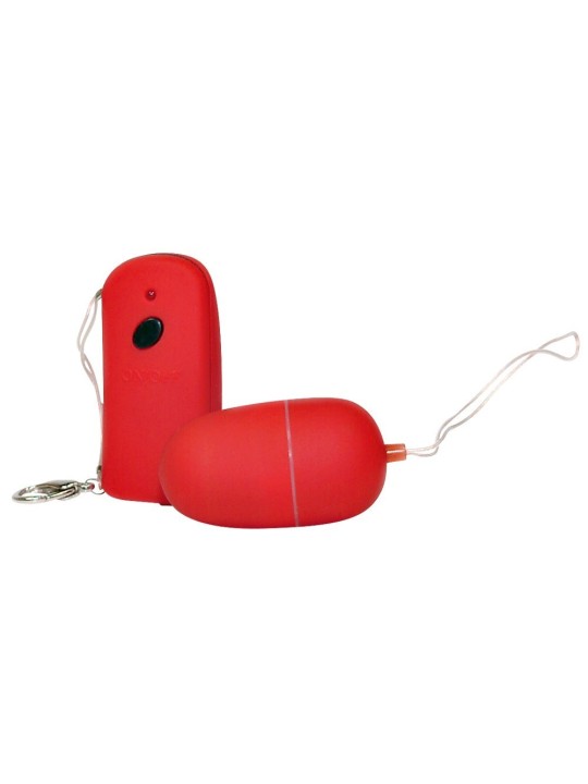 OVULO VIBRANTE CON TELECOMANDO WIRELESS "BAD KITTY" ROSSO