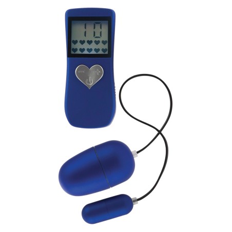 DOPPIO OVULO VIBRANTE CON TELECOMANDO LCD BODYSOUL II BLU