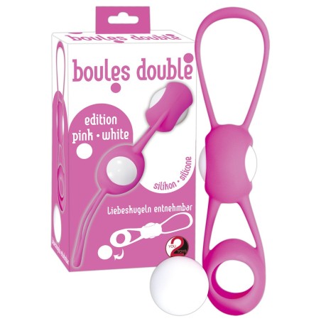 PALLINE DELLAMORE IN SILICONE BOULES DOUBLE ROSA