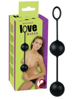 PALLINE DELLE GEISHE IN SILICONE \LOVE BALLS\ NERO