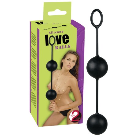 PALLINE DELLE GEISHE IN SILICONE \LOVE BALLS\ NERO