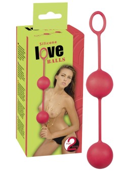 PALLINE DELLE GEISHE IN SILICONE \LOVE BALLS\ ROSSO