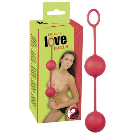 PALLINE DELLE GEISHE IN SILICONE LOVE BALLS ROSSO