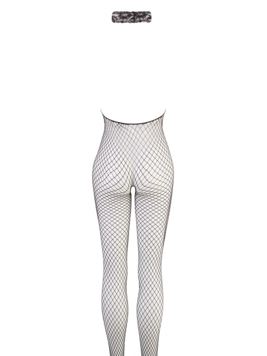 BODYSTOCKING IN RETE A MAGLIA MEDIA CON GIROCOLLO IN PIZZO