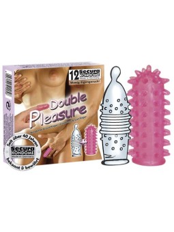 SET PROFILATTICI STIMOLANTI E GUAINA FALLICA SECURA \"DOUBLE PLEASURE\" - 12 PEZZI