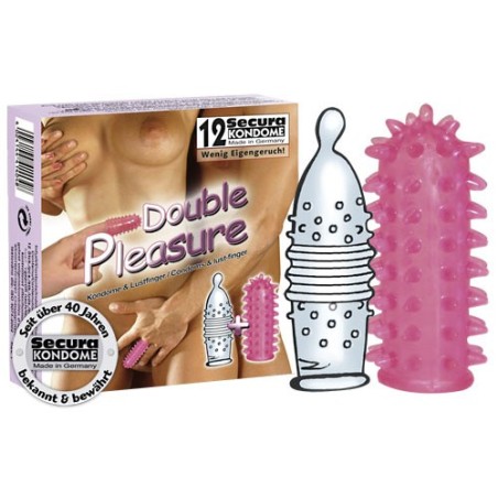 SET PROFILATTICI STIMOLANTI E GUAINA FALLICA SECURA \DOUBLE PLEASURE\ - 12 PEZZI