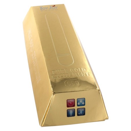 VIBRATORE CLASSICO STIMOLANTE TOYJOY \PURE GOLD EXCITEMENT\