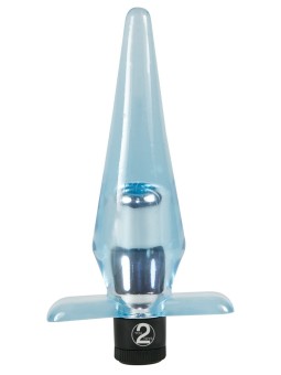 VIBRATORE A FORMA DI CUNEO "ANAL BLUE"