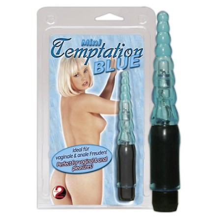 MINI VIBRATORE ANALE MINI TEMPTATION BLU