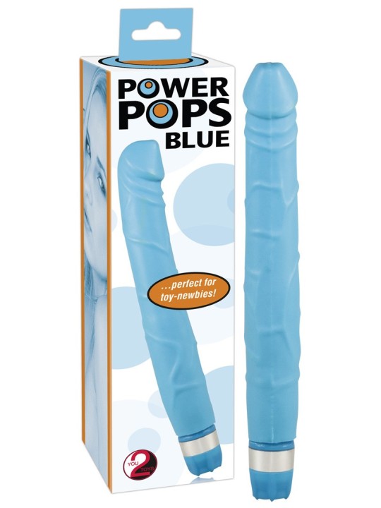 VIBRATORE ANALE REALISTICO \"POWER POPS\" BLU