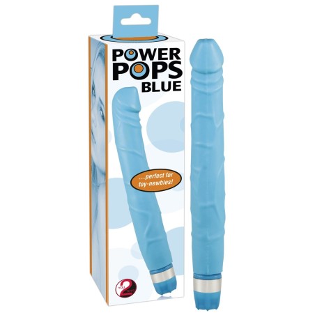 VIBRATORE ANALE REALISTICO \POWER POPS\ BLU