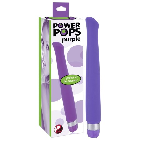 VIBRATORE ANALE \POWER POPS\ VIOLA - 16 CM