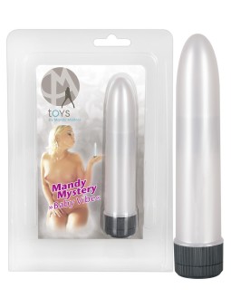 VIBRATORE CLASSICO MANDY MYSTERY \"BABY VIBE\" BIANCO PERLA