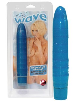 VIBRATORE CLASSICO "SOFT WAVE" BLU - 19 CM