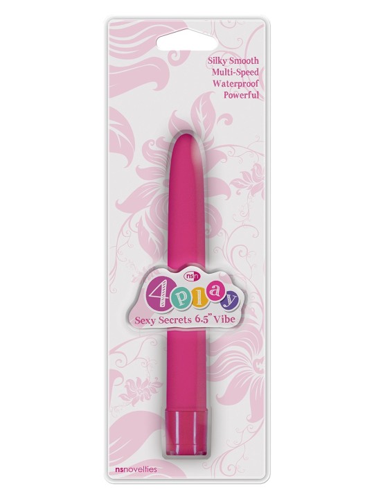 VIBRATORE CLASSICO \"SEXY SECRETS\" ROSA - 16 CM