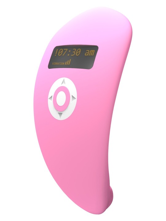 STIMOLATORE CLITORIDE VIBRANTE CON SVEGLIA \"WAKE ME UP\" ROSA