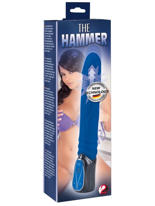 VIBRATORE HI-TECH "HAMMER" BLU