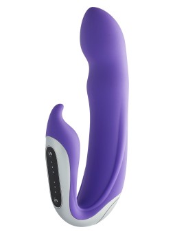 VIBRATORE HI-TECH CON STIMOLATORE CLITORIDE "NEO" VIOLA