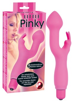 VIBRATORE CON STIMOLAZIONE CLITORIDE \"LITTLE PINKY\"