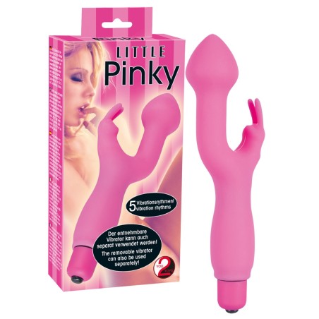 VIBRATORE CON STIMOLAZIONE CLITORIDE \LITTLE PINKY\