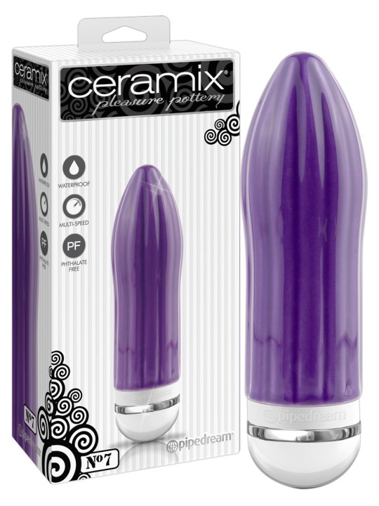 VIBRATORE IN CERAMICA PIPEDREAM \"CERAMIX NO. 7\" - 16 CM