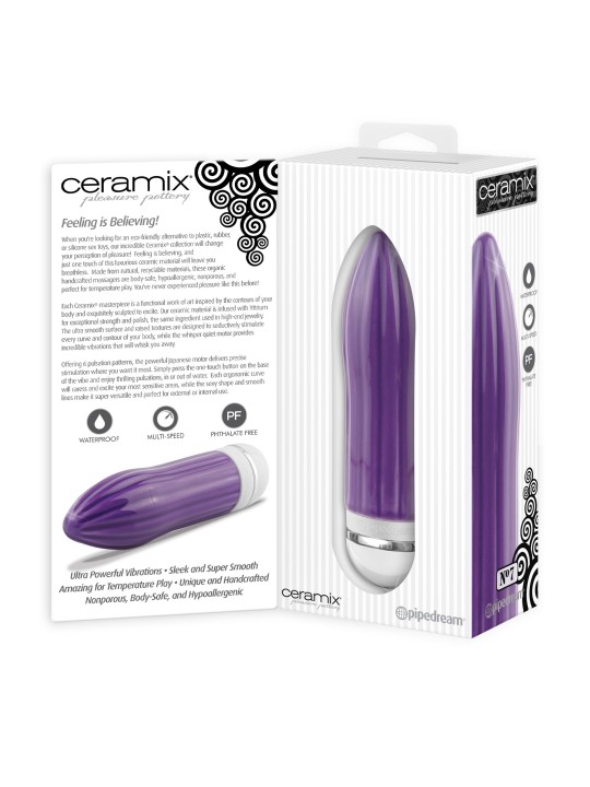 VIBRATORE IN CERAMICA PIPEDREAM \"CERAMIX NO. 7\" - 16 CM