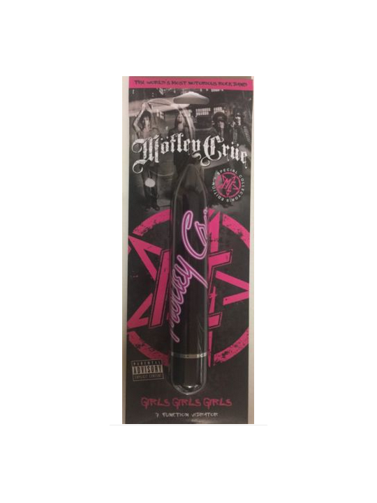 VIBRATORE - MOTLEY CRUE GIRLS GIRLS GIRLS - LARGE 7 FUNZIONI - BLACK