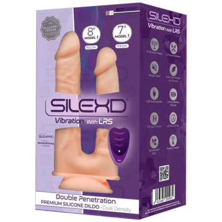 SILEXD DOUBLE PENETRATION MODEL 1: Il Doppio Dildo Vibrante 19 e 20 cm