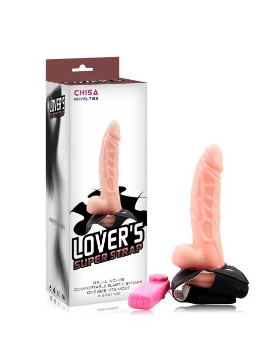 VIBRATORE INDOSSABILE STRAP-ON \"LOVER'S SUPER STRAP\"