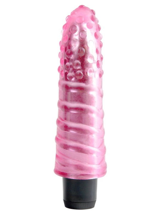 VIBRATORE PIPEDREAM \"JELLY GEMS NO. 5\" ROSA - 15 CM