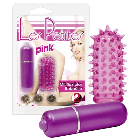 MINI VIBRATORE CON GUAINA LES PETITES ROSA