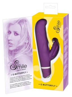 VIBRATORE CON STIMOLATORE CLITORIDEO E PUNTO G "G-BUTTERFLY"