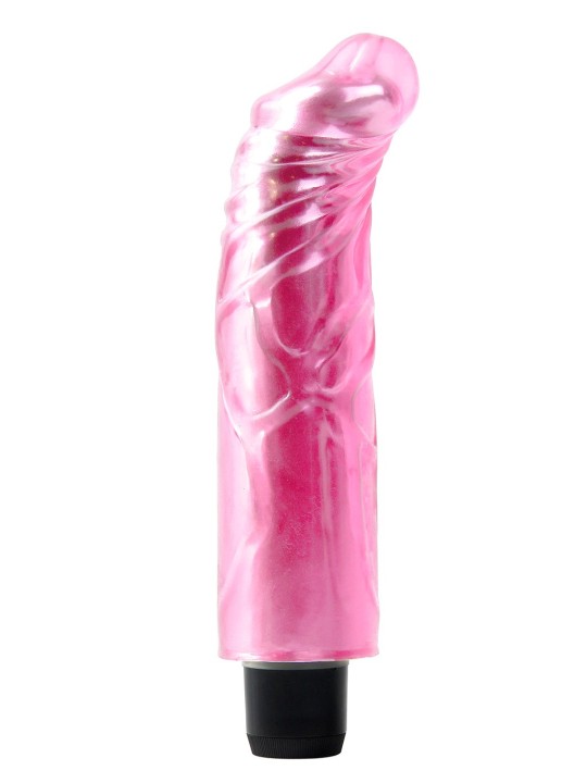 VIBRATORE PIPEDREAM \"JELLY GEMS NO. 10\" ROSA - 19 CM