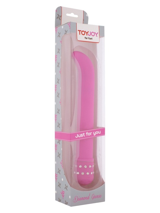 VIBRATORE PUNTO G "DIAMOND GSENSE" ROSA - 16 CM