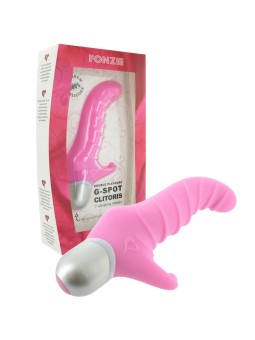 VIBRATORE CON DOPPIA STIMOLAZIONE FEELZTOYS "FONZIE" ROSA