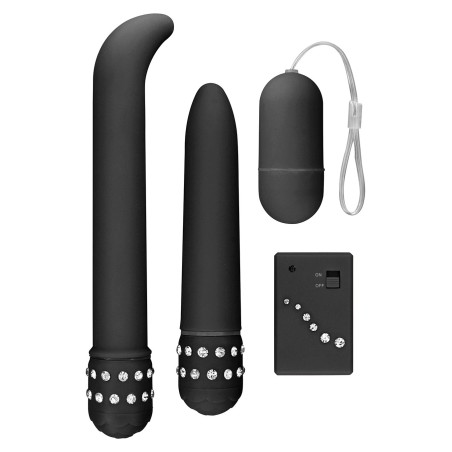 SET VIBRATORI + OVULO WIRELESS \DIAMOND\ NERO