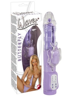 VIBRATORE CON MOVIMENTO AD ONDA \"WAVER BUTTERFLY\"