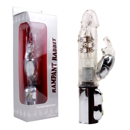 VIBRATORE E STIMOLATORE RABBIT THE SILVER KING