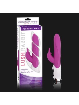 VIBRATORE IN SILICONE \"LUSH RABBIT\" - 24 CM