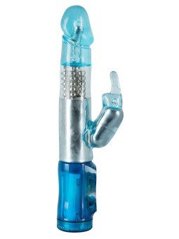 VIBRATORE RABBIT "CRAZY CLIT TICKLER" BLU - 21.5 CM