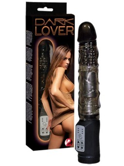 VIBRATORE CON ROTAZIONE E PERLE STIMOLANTI "DARK LOVER"