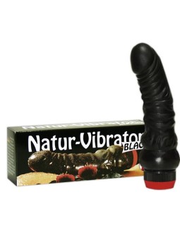 VIBRATORE REALISTICO "NATUR VIBRATOR" NERO - 17 CM